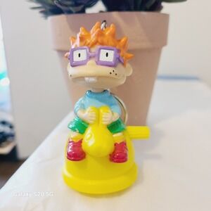 Chuckie Rugrats Keychain 90s Cartoon Toy Nostalgic Kidcore Yellow‎ Toy Vintage